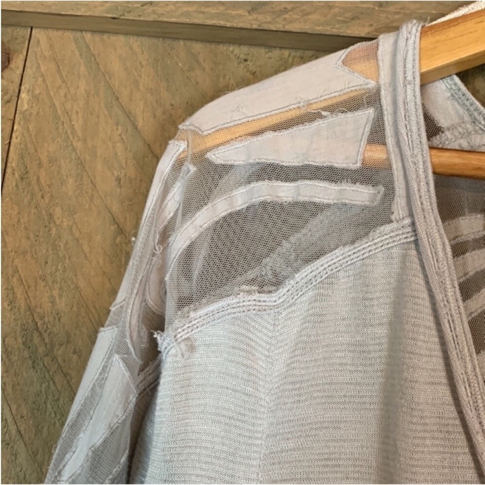 Free People dove gray Gatsby tunic top Size Small - Picture 9 of 12